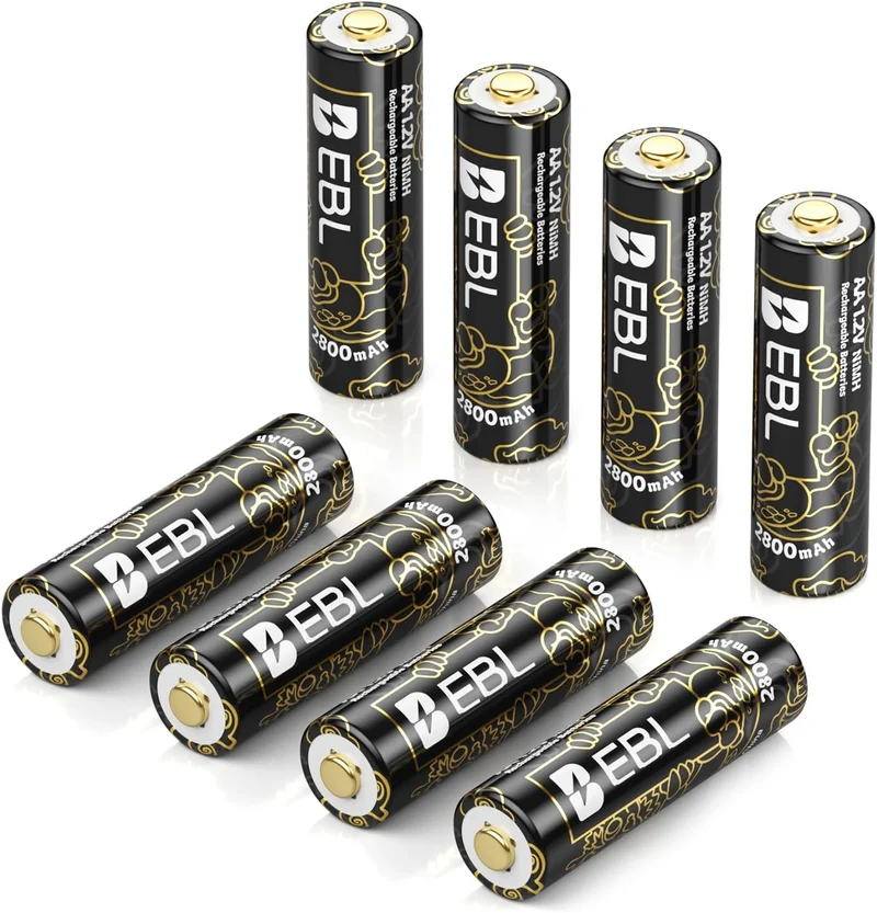 【CZ】EBL Rechargeable AA Batteries 2800mAh (New Year-Dragon Series)