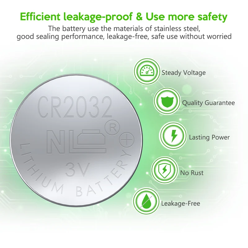 EBL CR2032 Lithium 3V Coin Battery