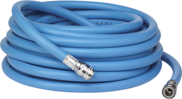 Manguera de Agua Caliente Ø1/2” 15 m de Vikan® – Manguera Industrial para Limpieza con Acoples Rápidos