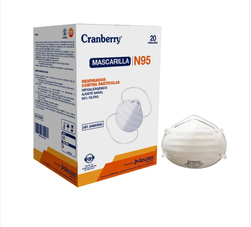 Mascarilla N95 – Protección Respiratoria de Alta Eficiencia con Certificación NIOSH - 20U