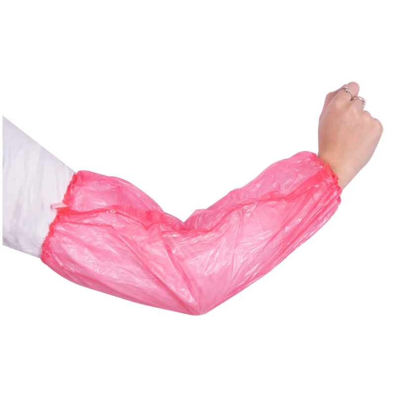 Manguillas Desechables rojo – Protección Ligera y Económica para Zonas de Higiene Controlada - 1 X 100 Ud