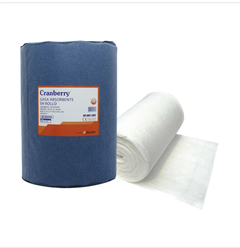 Gasa 36 x 100 yardas – Rollo Médico de Uso Clínico e Industrial - 24X20