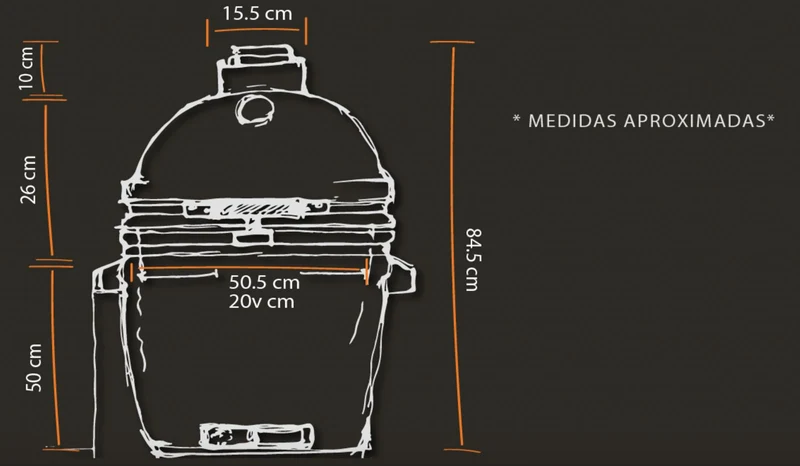 Asador Blackcharro Kamado