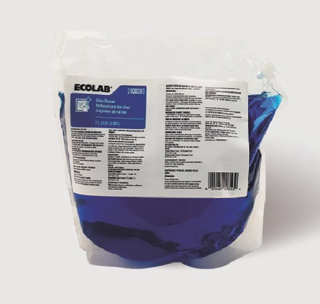 ECOLAB® Glass Cleaner – Limpiador de Vidrios y Superficies - (2X2L)
