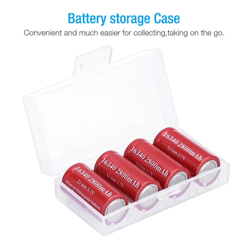 【DE】16340 RCR123A Rechargeable Li-ion Battery 3.7V