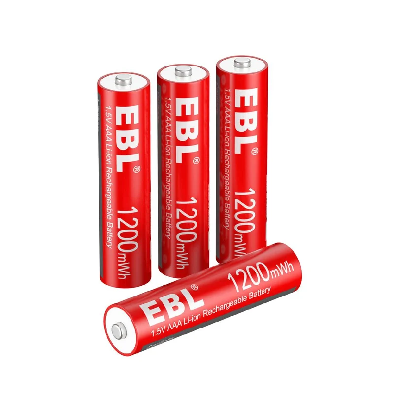 【CZ】EBL 1.5V AAA Rechargeable Li-ion Batteries 1200mWh