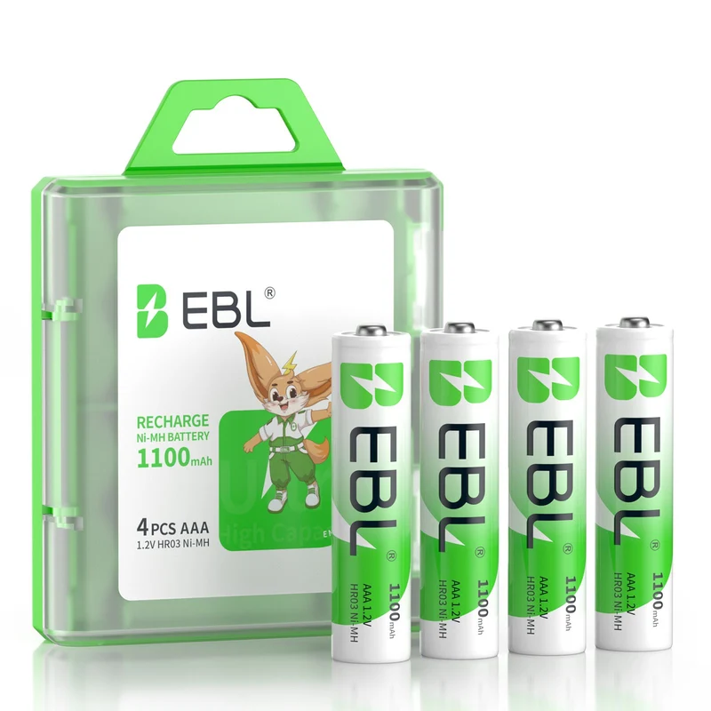 【CZ】EBL AAA Rechargeable Ni-MH Batteries 1100mAh
