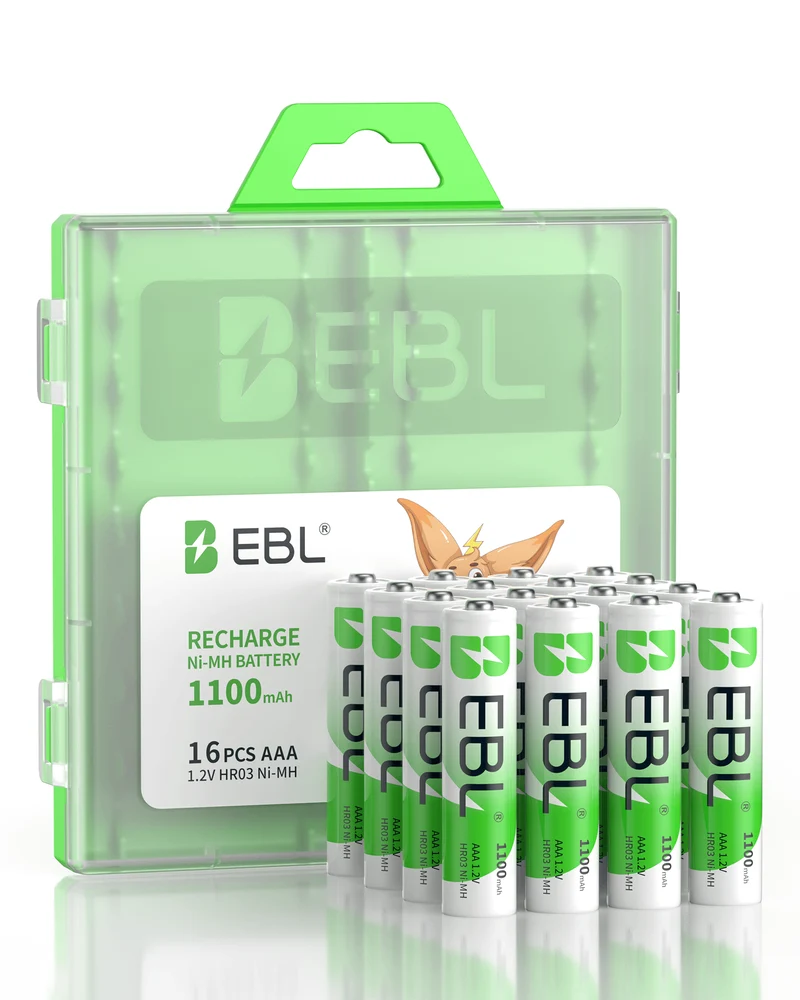 【CZ】EBL AAA Rechargeable Ni-MH Batteries 1100mAh