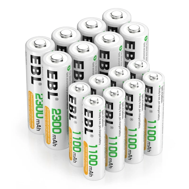 【CZ】EBL AA AAA Rechargeable Batteries Combo