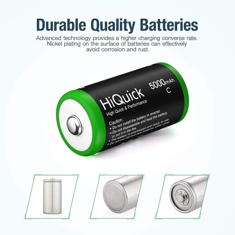【CZ】Hiquick C Ni-MH Rechargeable Battery 1.2V 5000mAh