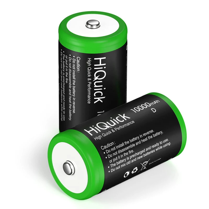 【CZ】HiQuick D Cell NI-MH Rechargeable Batteries 10000mAh 1.2V