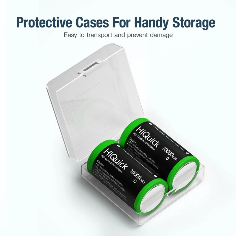 【CZ】HiQuick D Cell NI-MH Rechargeable Batteries 10000mAh 1.2V