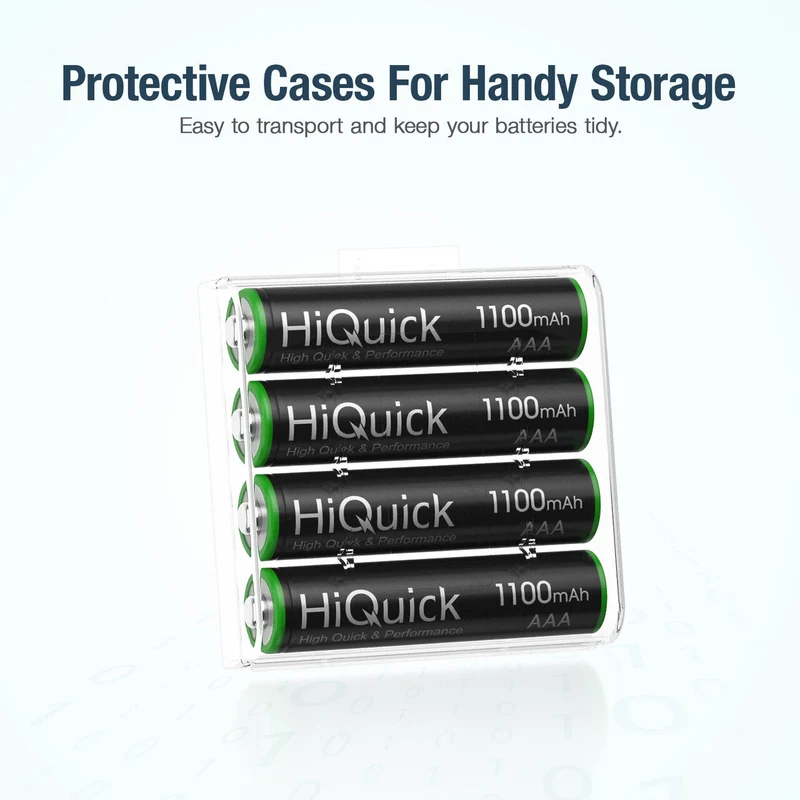 【CZ】HiQuick AAA Rechargeable Batteries 1100mAh 1.2V