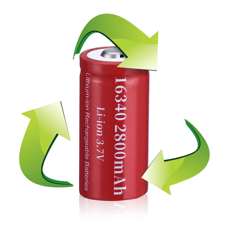【CZ】16340 RCR123A Rechargeable Li-ion Battery 3.7V