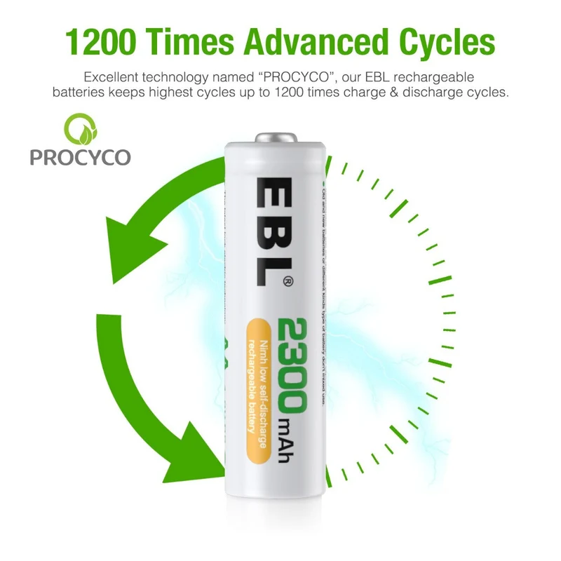 【CZ】EBL AA Ni-MH Rechargeable Batteries 2300mAh
