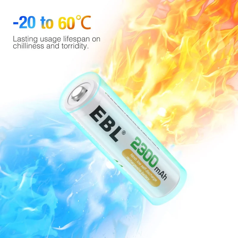 【CZ】EBL AA Ni-MH Rechargeable Batteries 2300mAh