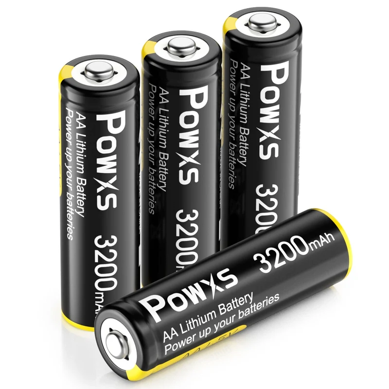 POWXS 1.5V AA Lithium Batteries 3200mAh