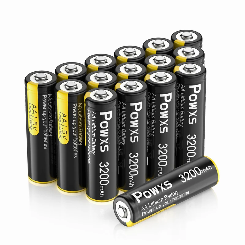 POWXS 1.5V AA Lithium Batteries 3200mAh