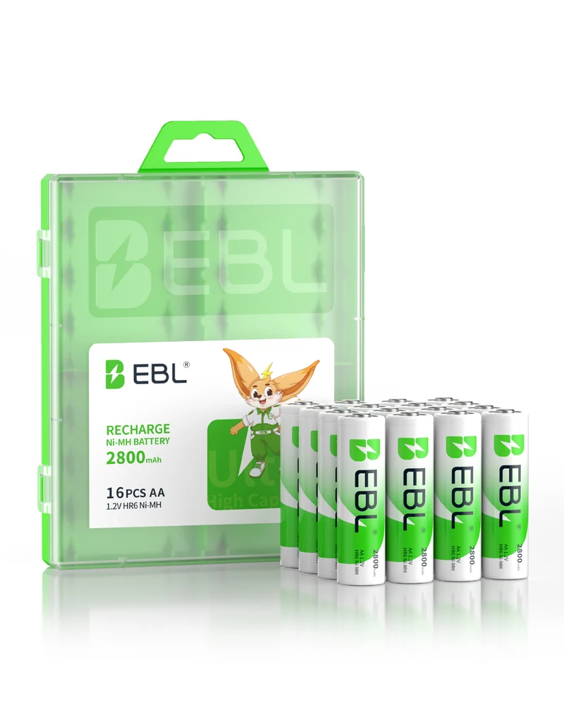 EBL AA 1.2V 2800mAh NiMH Rechargeable Batteries