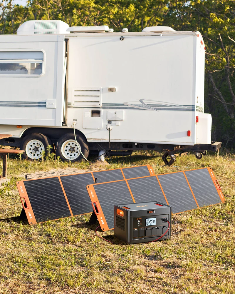 EBL 2400W Portable Power Station, LiFePO4 Solar Generator for Home Backup, RV and Camping