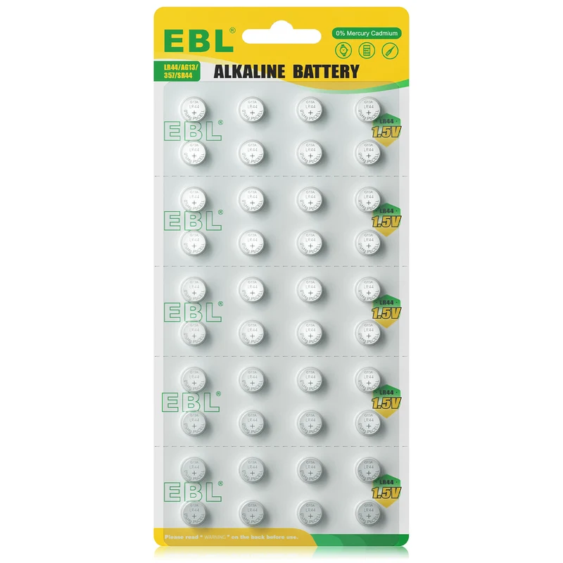 EBL LR44 AG13 Alkaline Button Cell Batteries