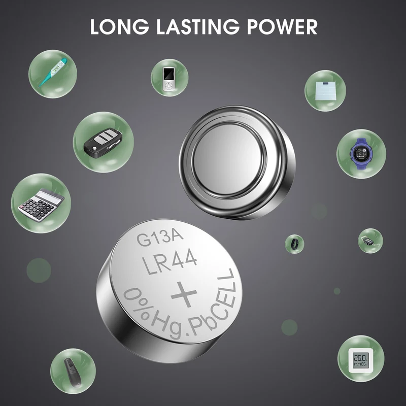 EBL LR44 AG13 Alkaline Button Cell Batteries
