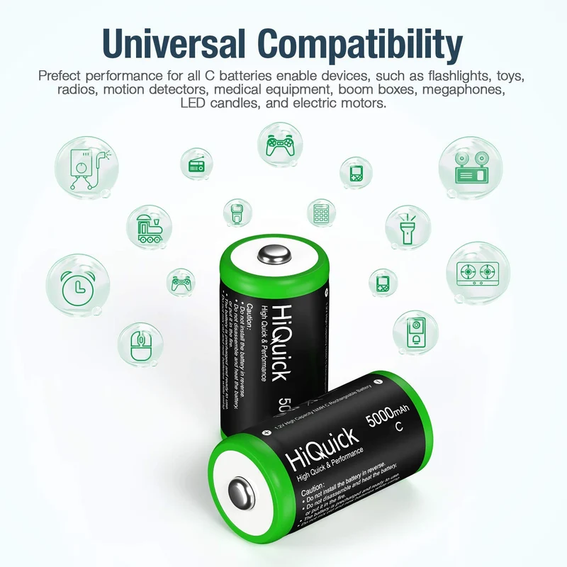Hiquick C Ni-MH Rechargeable Battery 1.2V 5000mAh
