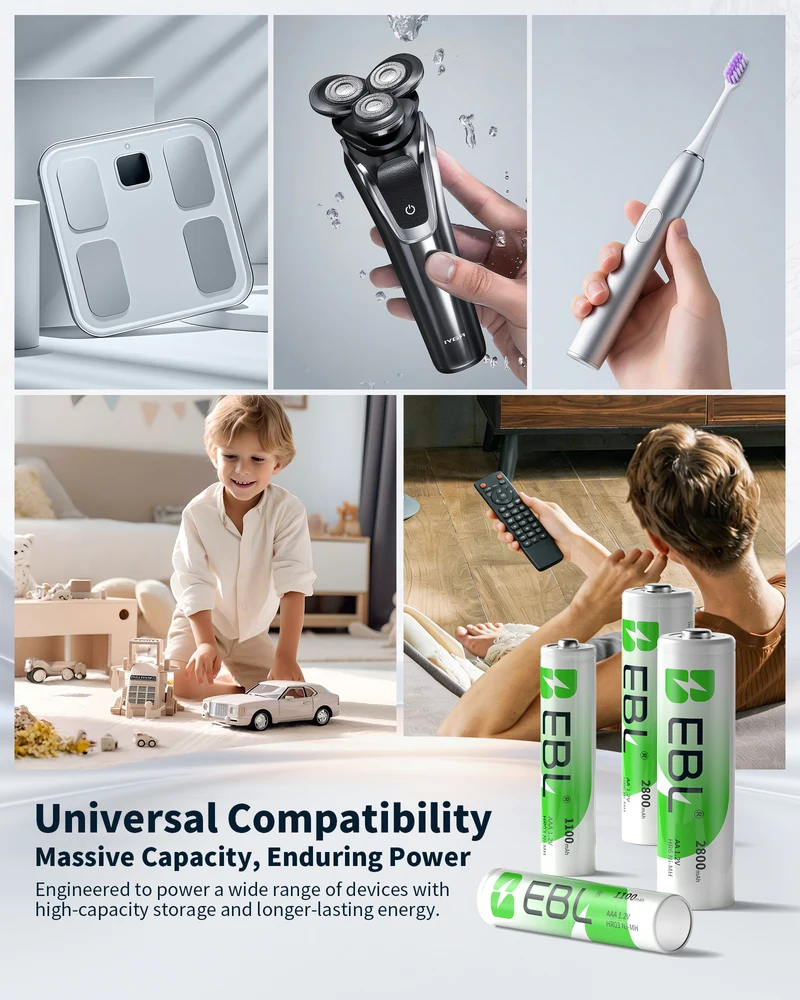 EBL Upgraded 808 8-Bay AA AAA Individual Battery Charger