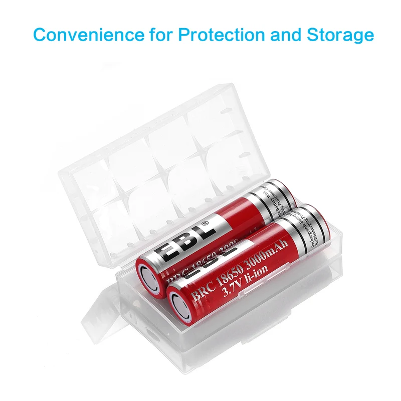 EBL 18650 Lithium Rechargeable Battery 3.7V 3000mAh - Flat Top
