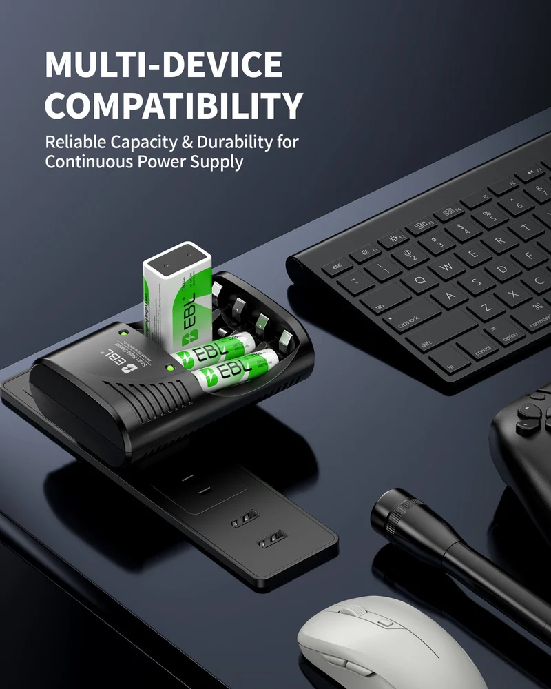 EBL 802 Smart AA AAA NiMH Battery Charger Sets