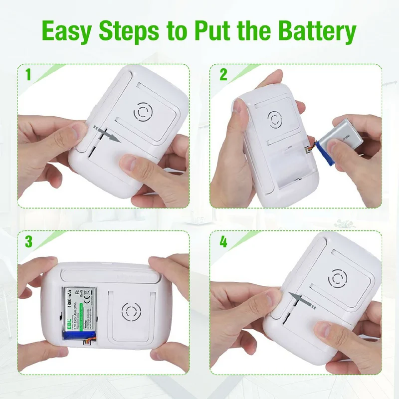 EBL 3.7V Replacement Sp 803048 Battery for DXR-8 Video Baby Monitors