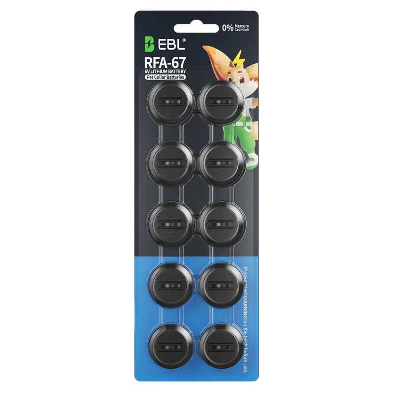 EBL RFA-67 6 Volt Pet Collar Replacement Batteries