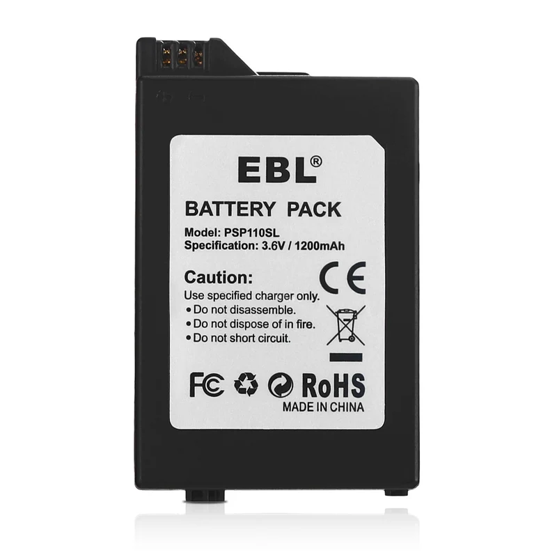 EBL 3.6V Li-ion Rechargeable Batteries for Sony PSP 2000/3000 PSP-S110 Console