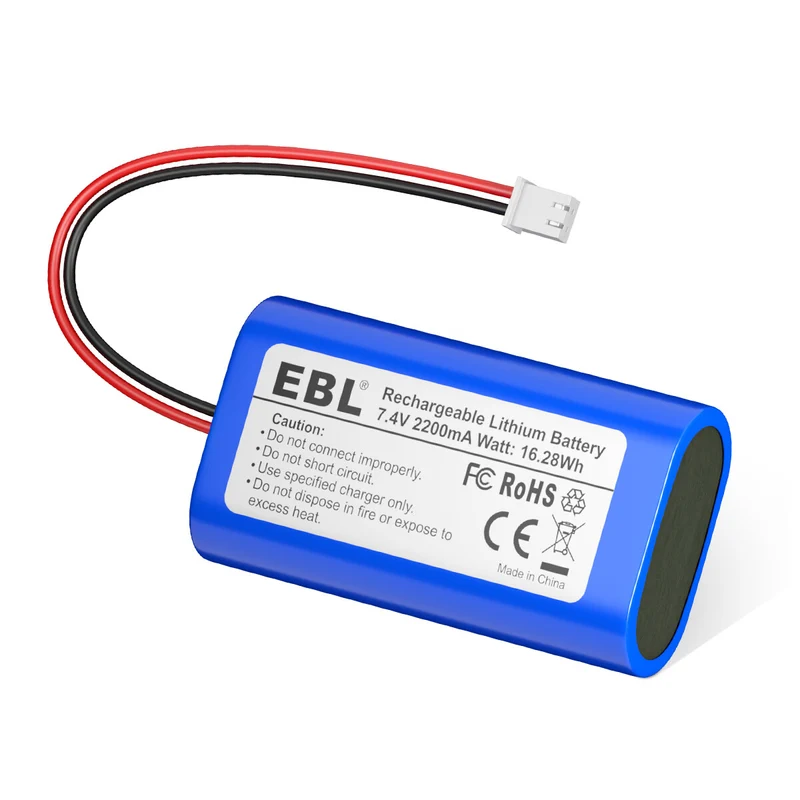 EBL 7.4V 2200mAh Lithium Rechargeable Battery for Electronics Toys