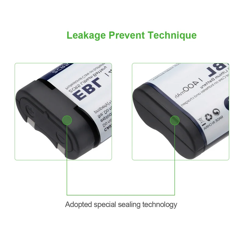 EBL 2CR5 Lithium 6V Photo Camera Battery 1400mAh