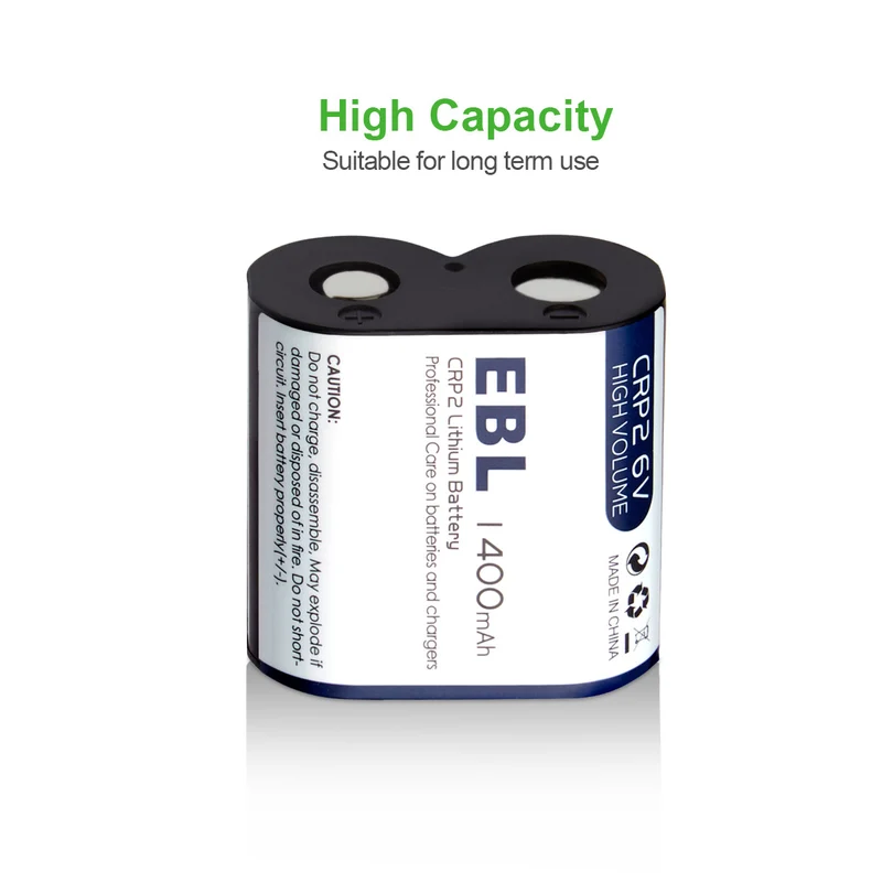 EBL CR-P2 6V 1400mAh Lithium Photo Battery