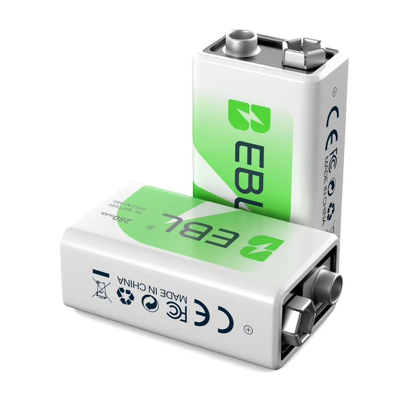 EBL 9V Rechargeable Ni-MH Battery 280mah