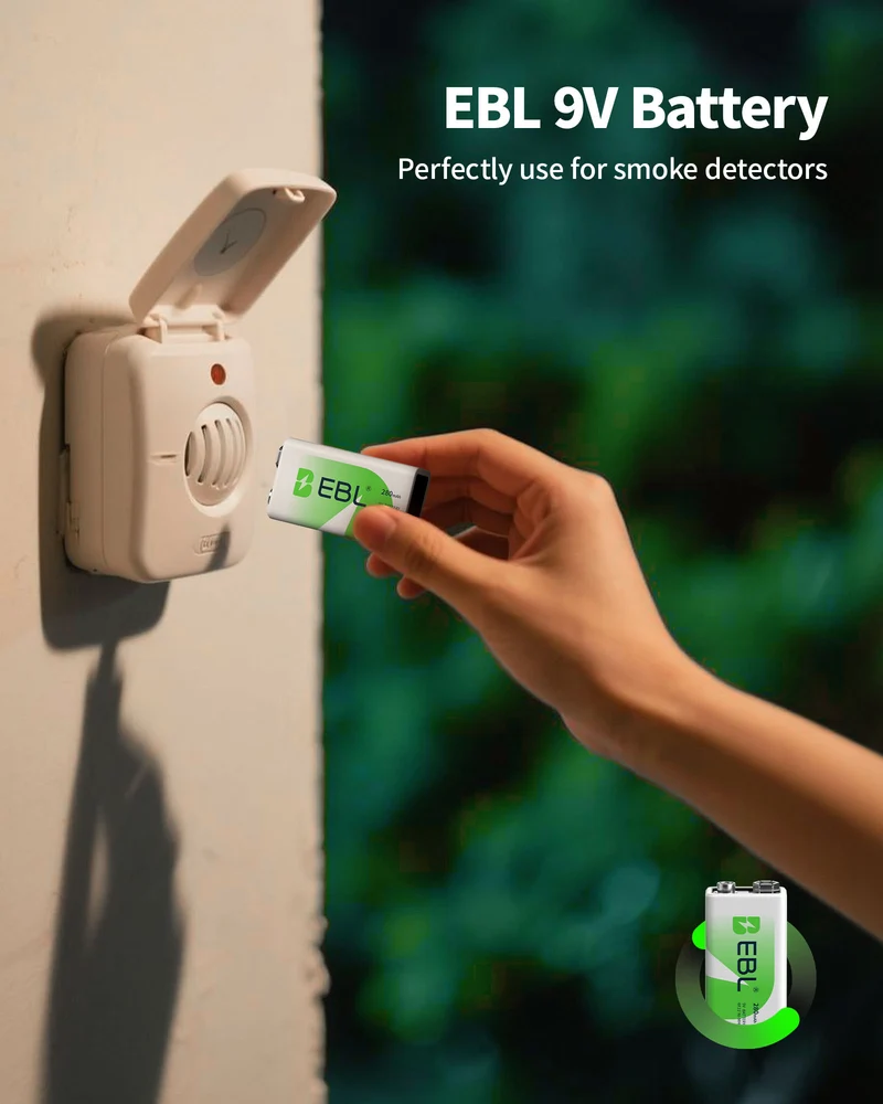 EBL 9V Rechargeable Ni-MH Battery 280mah