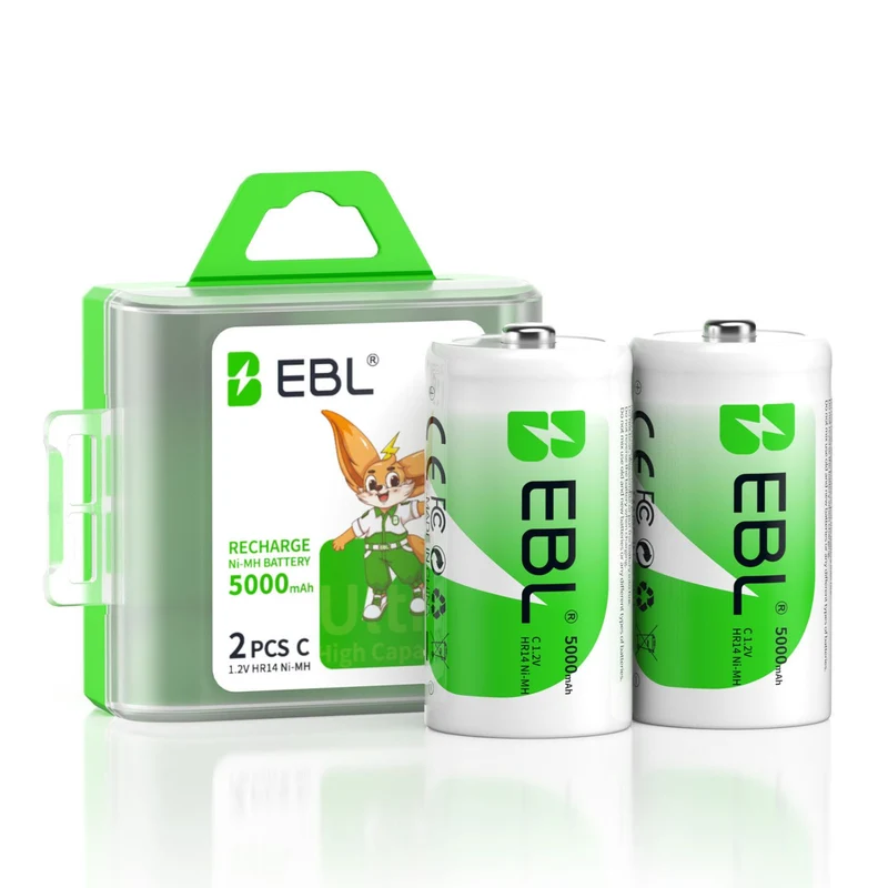 EBL C 1.2V 5000mAh NiMH Rechargeable Batteries