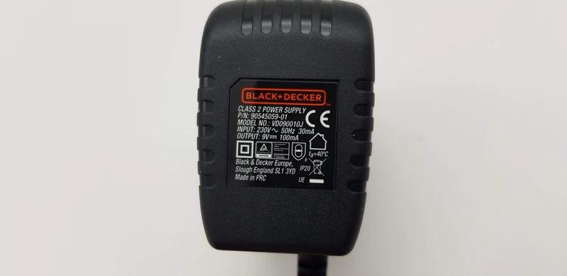 Cavo alimentazione caricabatterie per avvitatore Black+Decker kc460ln