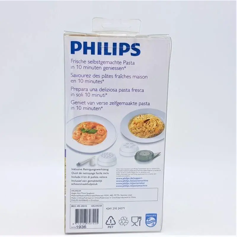 Accessorio vermicelli capelli d'angelo per pastamaker Philips avance collection