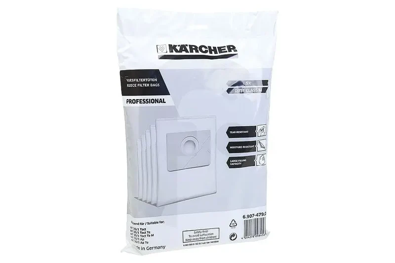 Sacchetti per aspirapolvere Karcher nt35/1 tact te originali 5pz