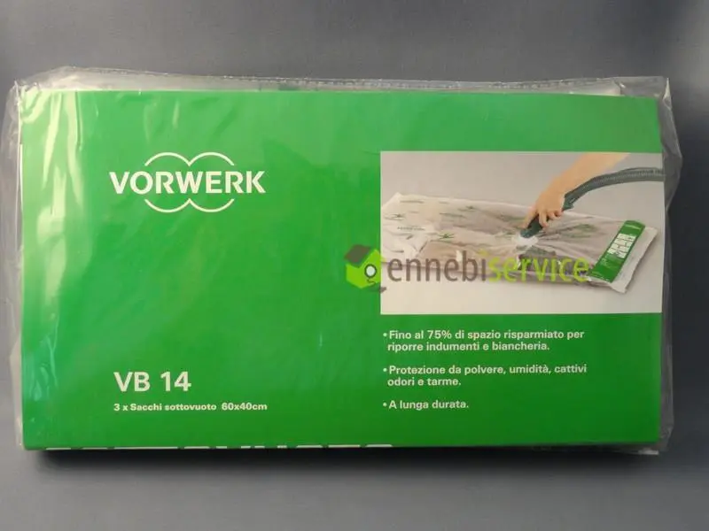 Confezione sacchi sottovuoto 3 pz 30x60cm Vorwerk Folletto