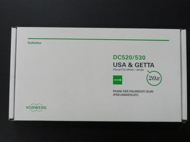 Confezione 20 panni usa e getta lavapavimenti sp52/530 Vorwerk Folletto