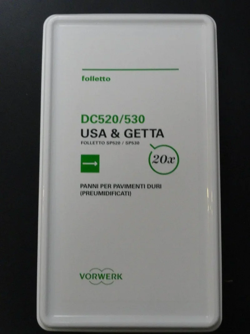 Confezione 20 panni usa e getta lavapavimenti sp52/530 Vorwerk Folletto