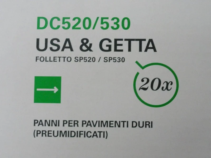 Confezione 20 panni usa e getta lavapavimenti sp52/530 Vorwerk Folletto