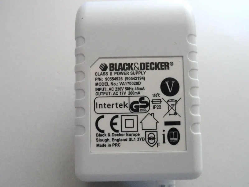 Caricabatteria aspirapolvere Black+Decker pd1200