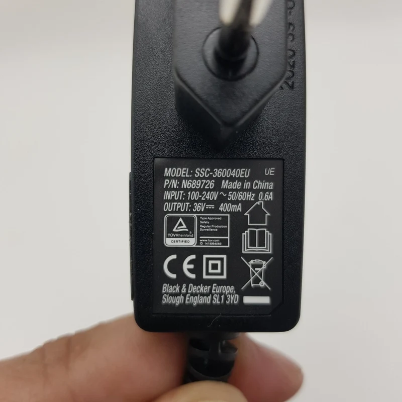 Carica batterie Black+Decker per aspirapolvere bhfew362d 36v