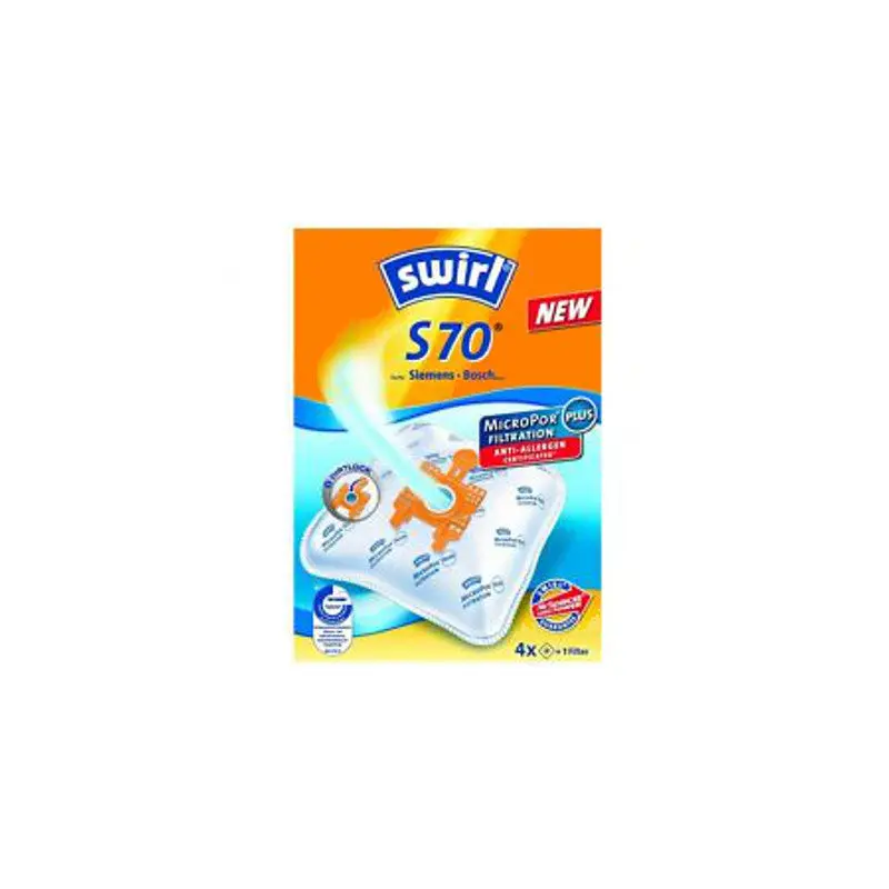 Sacchetti swirl s70 per aspirapolvere Bosch