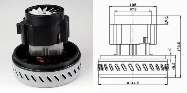 Motore 1000 watt singolo stadio liquido 802pe08 Universale